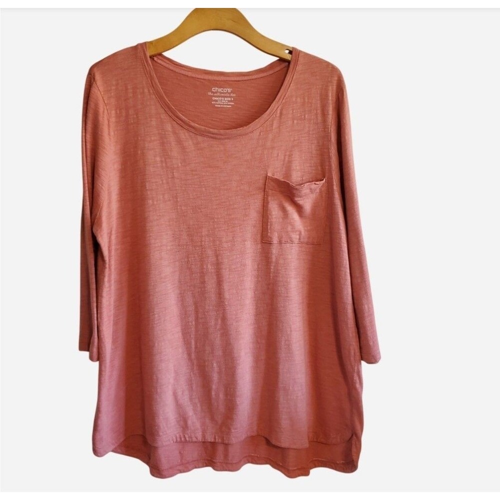 Chicos The Ultimate Tee Cotton Modal Blend Size Chicos US XL Casual Loungewear